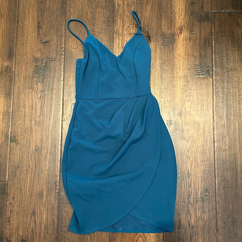 Lulu’s Teal Mini Dress NWT